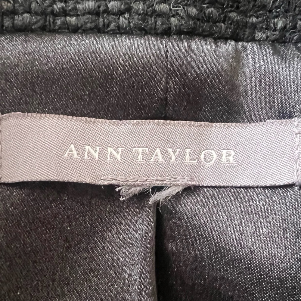 Upcycled Ann Taylor Chunky Boucle’ Jacket w. Chain, Pin & Charm Embellishments - Picture 15 of 16
